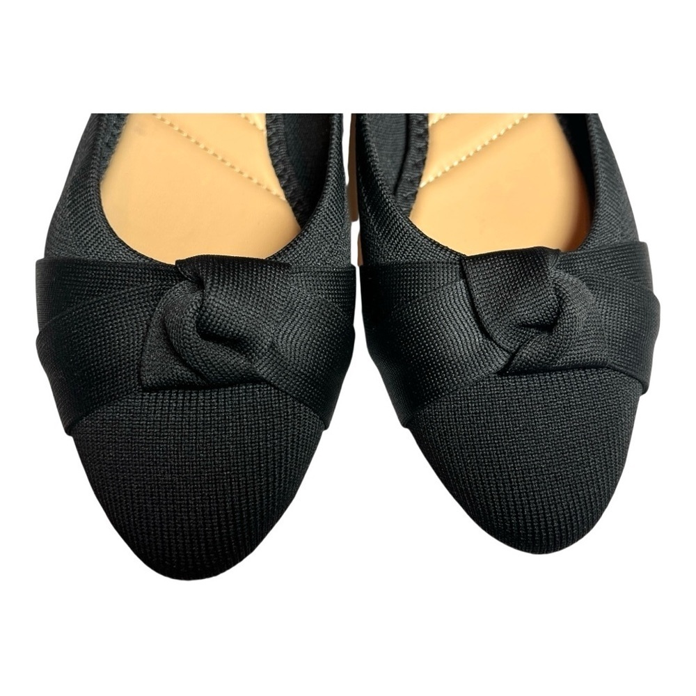 Women's Kelly & Katie Black Ballet Flats with Bow Detail Size 8.5 New No Box - Picture 6 of 7